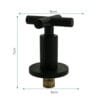 REGISTRO DUCHA SMART CRUCETA NEGRO