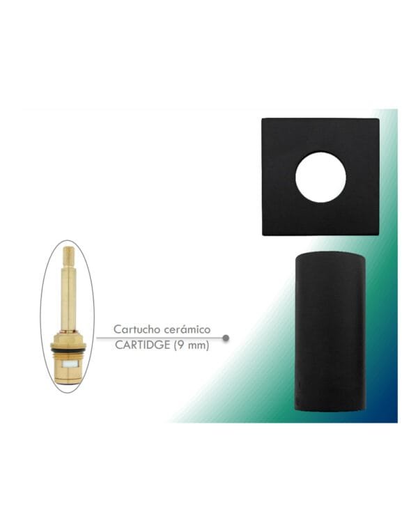REGISTRO DUCHA SMART CUADRADO NEGRO