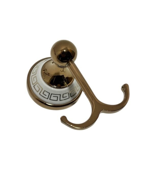 ACCESORIOS BAÑO ORO ROSA PORCELANA
