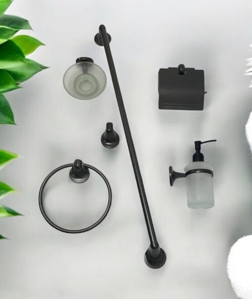 ACCESORIOS BAÑO GRIS 5560G