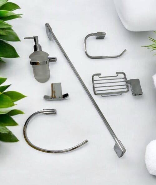 ACCESORIOS BAÑO CROMADO PLANO