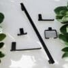 ACCESORIOS BAÑO PLANO NEGRO 1767B-5